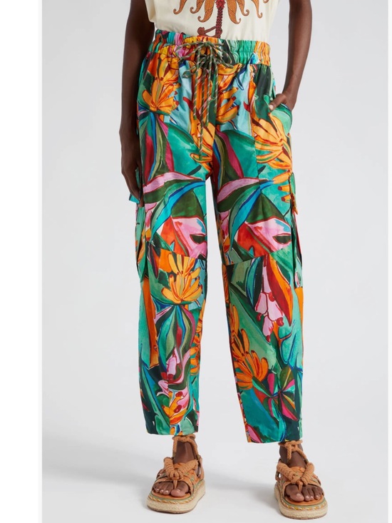 FARM Rio Pants - FARM Rio
Banana Foliage Drawstring Cargo Pants